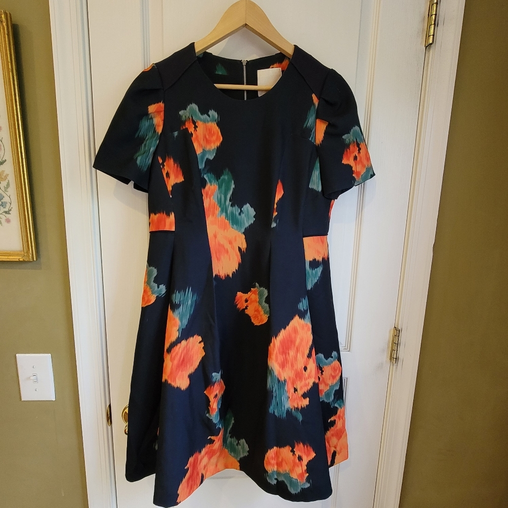 Cute dress orange and black